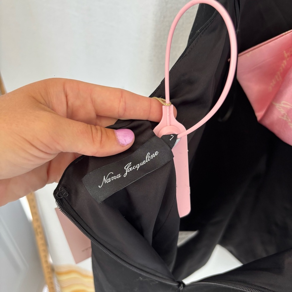 Nana Jacqueline Strapless Black Dress halter and bow - Picture 7 of 11